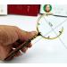 Handheld Magnifying Glass Metallic Material Stainless Steel Hd Magnifying Glass Old Man 20X for Reading Crafts Repair Magnifier Metallic Lofty Ambition - Buy Online on GoSupps.com