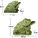 Jade Frog with Coin in Mouth - Jade Money Frog Money Frog Feng Shui with Coin Jade Money Toad Statue Attract Wealth and Good Luck (11 cm) - Buy Online on GoSupps.com