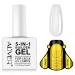 Builder Gel - 5 in 1 Builder Gel in a Bottle Base Strengthening Gel UV/LED Nail Polish Nail Extensions Broken Nails Repair Nail Art Decoration with 20pcs Nail Forms 15ML (Clear)