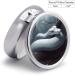 Round Snake Print Pill Box | 3 Compartment Decorative Metal Organizer | Portable Pocket Medicine Case - Buy Online on GoSupps.com