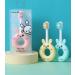 1-2-3 Years Children Toothbrush | Kids Toothbrush | Soft Bristles Round Handle BPA Free | 1-3 Years Old Toodler Toothbrush Cute Baby Toothbrush Teethers Brush Silicone Infant Toothbrush (Yellow)