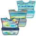 Green Sprouts Snap & Go Wipe Off Bibs 9-18 Months Blue Whales 3 Pack