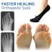 UDERUI 5 Pairs Orthopedic Toe Compression Socks for Bunion Relief | Men & Women | Anti-Bunion Health Sock | Low Cut Five Toe Socks - Beige, One Size - Buy Online on GoSupps.com
