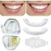 Giural Comfort Fit Flex Dentures - Instant Perfect Smile Veneers | Snap-On Cosmetic Teeth Prosthesis (2 Pairs) - Buy Online on GoSupps.com