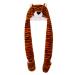 IBLUELOVER Kids Winter Hat Gloves Scarf Set 3-in-1 Faux Fur Party Animal Hats Hooded Cartoon Hat Scarf Gloves with Pockets Plush Warm Hoodie Earflap Beanie Caps for Boys Girls Teens Brown Tiger