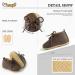 Infant Baby Boys Girls Classic PU Leather Loafers Brogue Oxford Shoes | 6-12 Months | Deep Brown - Buy Online on GoSupps.com