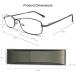 Extra Wild Metal Reading Glasses - 3-Pack Black with Spring Hinge & Hard Case for Men & Women - 2.0 Diopters - Buy Online on GoSupps.com