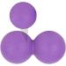 Buy Tovinanna 2-in-1 Yoga Ball Trigger Point Massager & Foot Roller - Hand Massage & Muscle Relief Device - Violet - Buy Online on GoSupps.com
