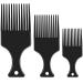 3 Sizes Afro Combs Set Black Plastic Afro Hair Comb Hair Pick Comb Wide Tooth Comb Hairdressing Styling Tool for Natural Curly Hair Style