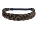 TOECWEGR Braid Headband 3 Strands Synthetic Hair Braided Headband Classi Wig Hair Hoop Chunky Elastic Hairpiece Ladies Beauty Headwear(15H12)