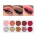 Waterproof Eyeshadow Palette - 10 Highly Pigmented Colors & Pressed Glitters | Long-Lasting Shimmery Matte Shades for Stunning Eyes - Buy Online on GoSupps.com