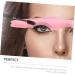 Mikinona 3pcs Silicone Beauty Ruler Eyeliner Pencil Eyeshadow Stencils Aid Makeup Guide Stencils Puzzle Bevel 15X4.15CM Pink-2 - Buy Online on GoSupps.com
