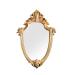 ZHCHAO Vintage Hanging Small Round Oval Golden Hanging Wall Makeup For Bathroom Makeup Toilet (Size : 44cm)