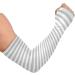 Grey Striped Compression Arm Sleeve - UPF 40+ Sun Protection for Men & Women - Buy Online on GoSupps.com