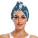 Rainbow Clouds Bears Hair Towel 2 Pack Super Absorbent Hair Drying Towel Quick Dry Hair Turbans Head Towel with Button Twisty Wrap for Women Girls