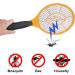 2 Pack Bug Zapper Electric Fly Swatter Zapper - Indoor Outdoor Zapping Racket for Pest Control - Safe to Touch with 3-Layer Safety Mesh Yellow - Buy Online on GoSupps.com