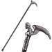 Walking Cane for Men - 92cm Gothic Aluminum Alloy Silver Angel Handle Cosplay Walking Stick Canes - Film and Television Props Canes Family - Buy Online on GoSupps.com
