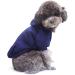 Amaone Waterproof Dog Coat - Winter Warm Jacket & Fleece Hoodie for Puppies & Small Dogs | XS 1024thdebka-Navy - Buy Online on GoSupps.com