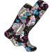 Buy Sugar Skulls Folkloric Black Compression Socks | 15-20 mmHg Support for Running & Cycling | Unisex Design - Buy Online on GoSupps.com