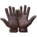 Ladies Riding Gloves 100% Genuine Leather Brown Beige Light Brown and Black L Black Brown