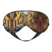 Italian Street Print Unisex Sleep Eye Mask Soft Comfort Eye Shade Cover for Travel/Yoga/Shift Work Black