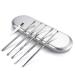 JiMing Ji Ming Ear Wax Removal Kit 6-in-1 Reusable Medical Grade Stainless Steel Ear Cleaner Ear Pick Tools Clean Ear Wax Efficiently Ear Canal Relaxing Massage Tool with Storage Box