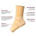 ABIRAM Foot Sleeve (Pair) with Compression Wrap Ankle Brace - Small Size for Arch Ankle Support in Sports and Running | Ideal for Sprained Foot, Tendonitis, Plantar Fasciitis - Beige - Buy Online on GoSupps.com