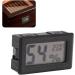 Buy Black LCD HD Digital Thermometer Hygrometer - Accurate Indoor Temperature & Humidity Meter - Buy Online on GoSupps.com