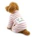 Zunea strip of stripes for small dogs cotton puppies overall sweatshirts outfits cozy soft leisure autumn pet cat dog cladding pink size XXL XXL pink