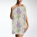 Retro Lavender Stamp Purple Hand Towel 16x30 - Ultra Soft & Absorbent, Grungy Floral Design for Bathroom & Kitchen Decor - Buy Online on GoSupps.com