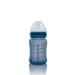 Glass Baby Bottle 150ml with Heat Sensor & Anti-Colic Teat - Blueberry - Buy Online on GoSupps.com