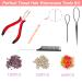 Pink Silver Hair Tinsel Kit - Glitter Hair Extensions for Women, Girls & Kids (48 Inch, 3000 Sparkling Strands) - Heat Resistant Fairy Tinsel Accessories with Tools in 2 Colors - Buy Online on GoSupps.com