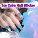 Holographic Manicure DIY Aurora Ice Cube Nail Stickers Self-Adhesive Decals(01) Style01 - Buy Online on GoSupps.com