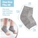 Hilph Gel Heel Socks - Moisturizing Open Toe Foot Care for Cracked Dry Heels - 2 Pairs Gray - Ideal for Men & Women - Buy Online on GoSupps.com
