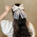 Lace Hair Bows Clip for Women Hair Barrettes for Girls Double Layer Hair Clips Bowknot Flower Lace Hair Accessories Large Hair Clip for Wedding Birthday 2 Layers - Buy Online on GoSupps.com