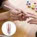 Lurrose 1 Set Double-Headed Silicone Diamond Seal Nail Art Stamping Stamper Dual Head Manicure Stamper Nail Stamping Supplies Diamond Nail Stamper Holiday Major Silica Gel 3D Nail Supplies Red - Buy Online on GoSupps.com