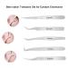 Volume Lash Extension Tweezers Set - 5PCS Stainless Steel for Easy Fans - Silver - Buy Online on GoSupps.com