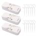 Portable travel tooth flap DOEE PICK COOLING DISCH floss organizer dental floss storage box for trips portable dental suitcase with 36 pieces of dental floss picks white 3 pieces