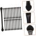WOONEKY 25 Pcs Double Ended Eye Shadow Stick Lipstick Brush Tool Lip Balm Applicator Accessory Black Plastic - Buy Online on GoSupps.com