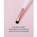 Small Smudge Brush - Professional Eyeshadow Brush for Smudging & Blending | Premium Synthetic Bristles - Ivory E832H - Buy Online on GoSupps.com