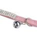 CHUKCHI Adjustable Velvet Collar with Rhinestones for Small Dogs & Cats | Soft Pink - International Shipping Available - Buy Online on GoSupps.com