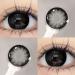 Buy Natural Looking Black Contact Lenses - Monthly Use 1 Pair (2 pcs) -2.50 Diopters Includes Case - Buy Online on GoSupps.com