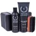 ZEUS Starter Beard Wash & Grooming Kit Beard Brush & Beard Wash Combo Gift Set for Men (Vanilla Rum) Scent: Vanilla Rum