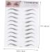 FOMIYES 6 Pcs 3d Eyebrow Stickers Makeup Stickers Imitation Eyebrow Sticker 4d Make up Transfer Stickers 1 count (Pack of 1) Blackx3pcs - Buy Online on GoSupps.com