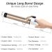 Hoson 1.5 Inch Curling Iron Wand with Ceramic Tourmaline Coating and LCD Display - Dual Voltage, 1.5 Long Barrel for Large, Glamorous Curls - Includes Heat-Resistant Glove - Buy Online on GoSupps.com