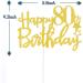Tenhaisi Glittery Gold Happy 80th Birthday Cake Topper Cheers to 80 Fabulous Party Decoration 80th Birthday Decorations Adults Anniversary Birthday Party Decoration - Buy Online on GoSupps.com