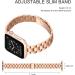 OMIU Thin Band Compatible with Apple Watch - Premium Stainless Steel Metal Replacement Wristband for iWatch 38mm/40mm/41mm - Rose Gold - Adjustable Strap for Women and Men - Buy Online on GoSupps.com
