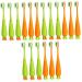 Healvian 18 STK Carrot toothbrush soft children training toothbrushes for children toothbrush travel toothbrush children's toothbrush hand toothbrush for children caricature travel