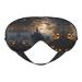 Halloween Flying Bats 3 Double-Sided Sleep Eye Mask Comfort Soft Blindfold with Adjustable Strap Block Out Light Black
