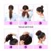 Artificial Elastic Wavy Curly Hair Donut Wig - Dark Brown Ponytail Curls for Women | 6-Inch Curly Hair Piece - Buy Online on GoSupps.com